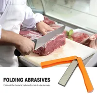 Double Sided Folded Pocket Sharpener Diamond Knife Sharpening Stone Kitchen Tool Professional Grindstone Knife Fast Sharpener