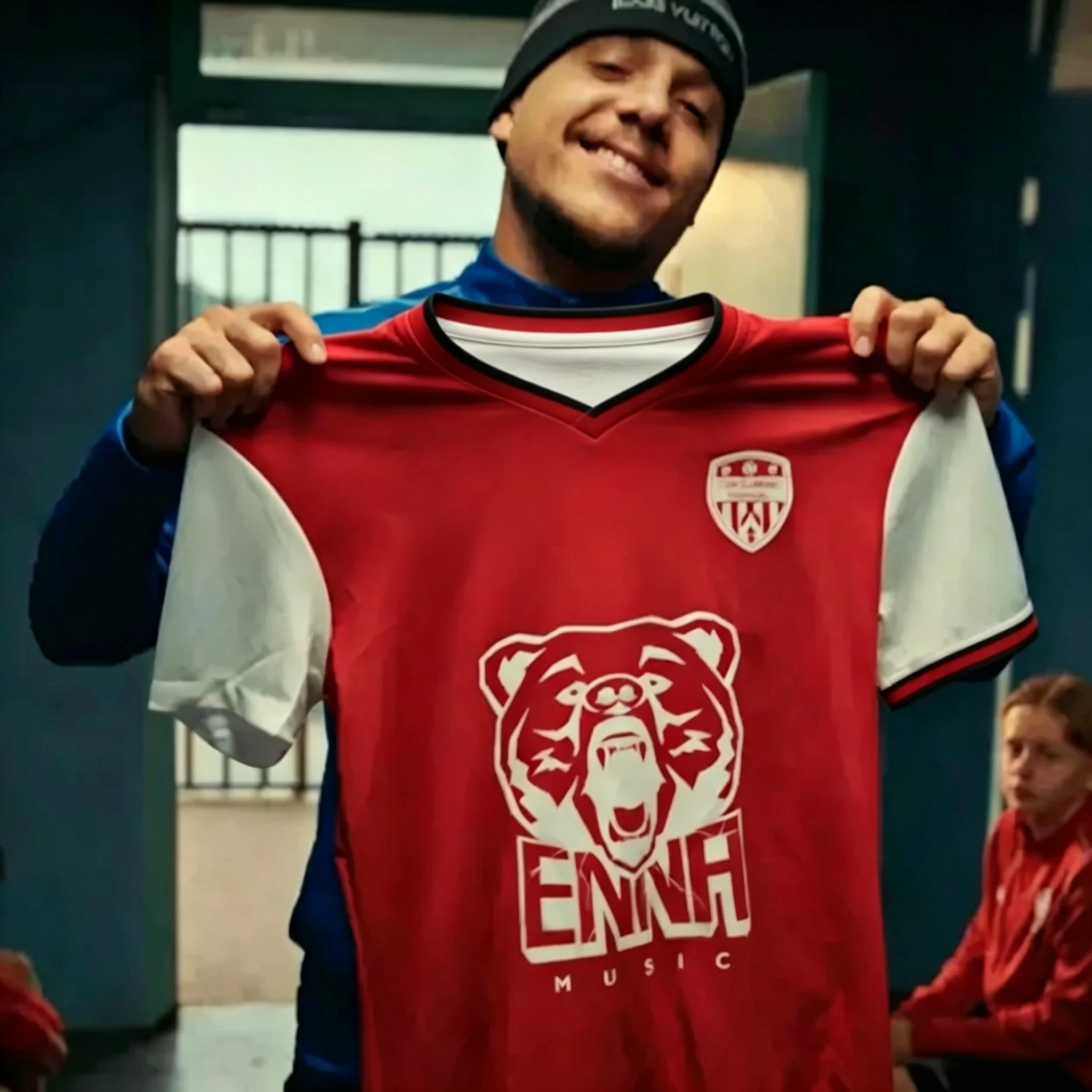 2026 ENNA Music Bear  Soccer Jersey Raglan Short Sleeve Quick Dry Football Shirt Sport Training Tee Unisex Top Family Matching