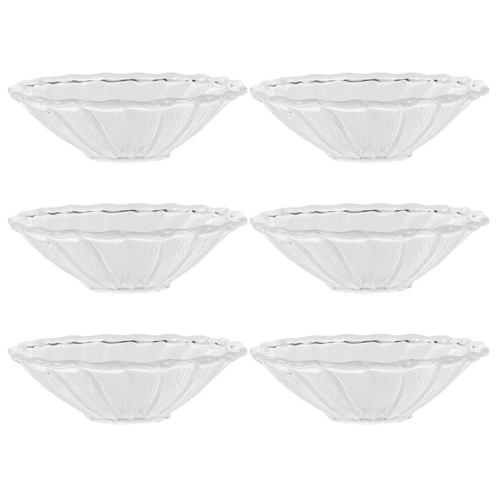 6Pcs Drip Catcher Glass Wax Protector Clear Reusable Decorative Holders for Taper Candles Wax Drip Prevention Home Use
