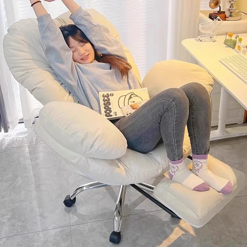 

Relaxing Save Space Office Chair Mobile Vanity Lazy Comfortable Arm Cute Luxury Office Chair Cushion Muebles Trendy Furniture