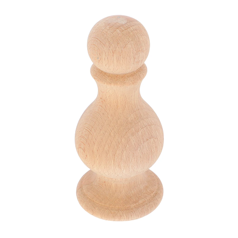 

Solid Wood Column Finials Decorative Wooden Legs for Crafts Curtain Rods Poles Roman Style Furniture Accents Round Ball Design