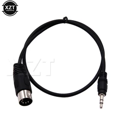 Wysokiej jakości 3.5mm męski złącze Stereo na Din 5 Pin Din MIDI męski wtyk rozszerzenie Audio przewód kabel 0.5/1.5/3M dla Adapter do mikrofonu