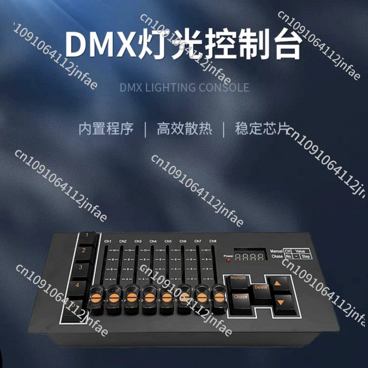 

Stage Performance & Event Lighting Controller - Mini Rechargeable DMX512 Portable Dimmer Console