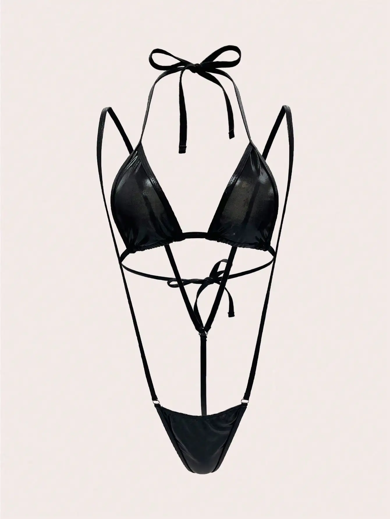 جنسي الملابس الداخلية قطعة واحدة ثلاث نقاط مجموعة الملابس الداخلية النسائية مثير #4