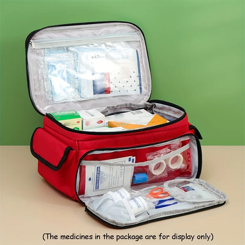 1pc Travel medicine bag, commonly used family medicine bag, small medicine storage bag, storage box, home emergency storage box