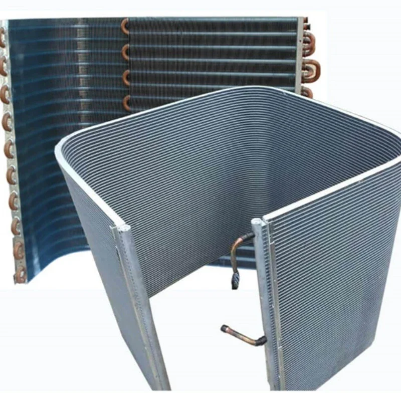 Water Cooled Aluminum fin O type G Type U type L Shaped Evaporator Coil for Heat Pump