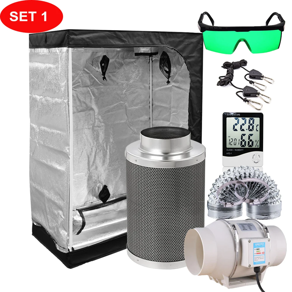 Kweektent LED kweeklamp complete set binnen hydrocultuur planten kweken voor binnenplanten groei