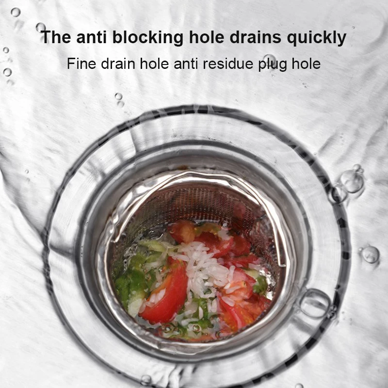 Kitchen Sink Filter Stainless Steel Sink Sewer Mesh Strainers Kitchen Tools Bathroom Floor Drains Hair Catcher Waste Plug Filter