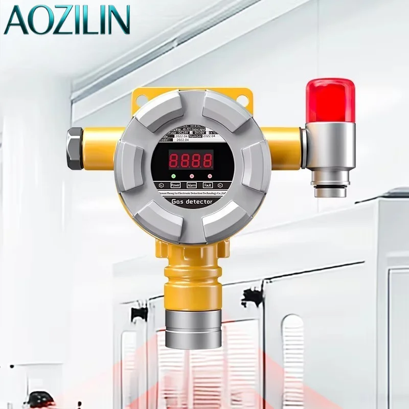 AOZILIN H2 Hydrogen Gas Sensor Transmitter Hydrogen Leak Detector Monitoring System Industrial Gas Safety Alarm Meter