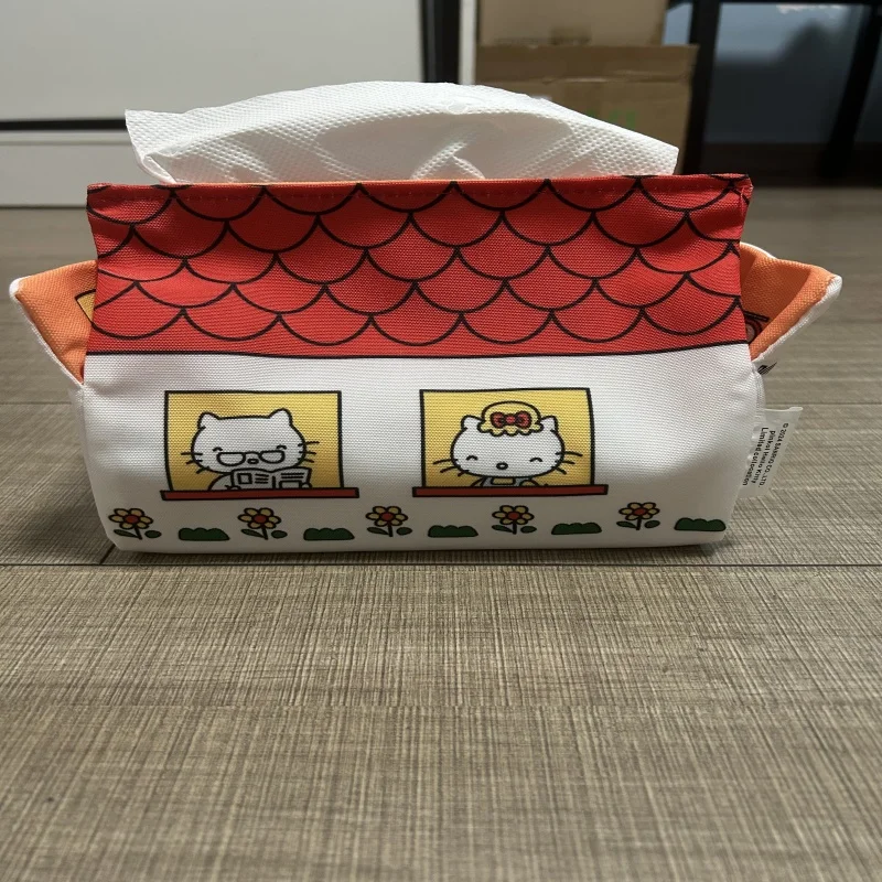 

Cute Hello Kitty Paper Bag Cartoon Anime Women Dormitory Furniture Decoration Desktop Toy Ornament Student Girl Gift Wholesale