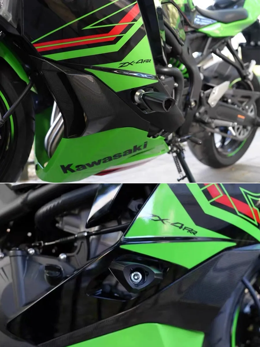 Motorcycle CNC Falling Protection Frame Slider Fairing Guard Crash Pad Protector Fit For ZX-4R ZX-4RR ZX4R ZX4RR ZX-25R