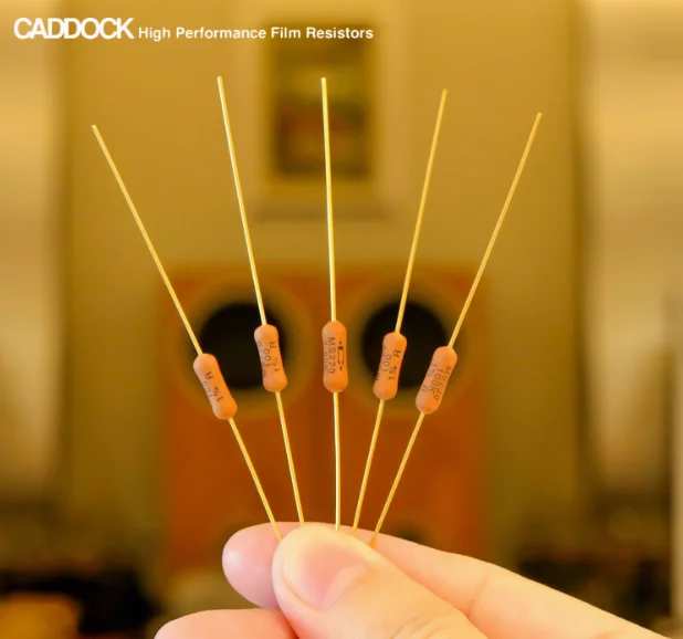 Original USA CADDOCK MS220 2W Non-Inductive True Gold Foot Resistor High-Quality Electronic Component MS220