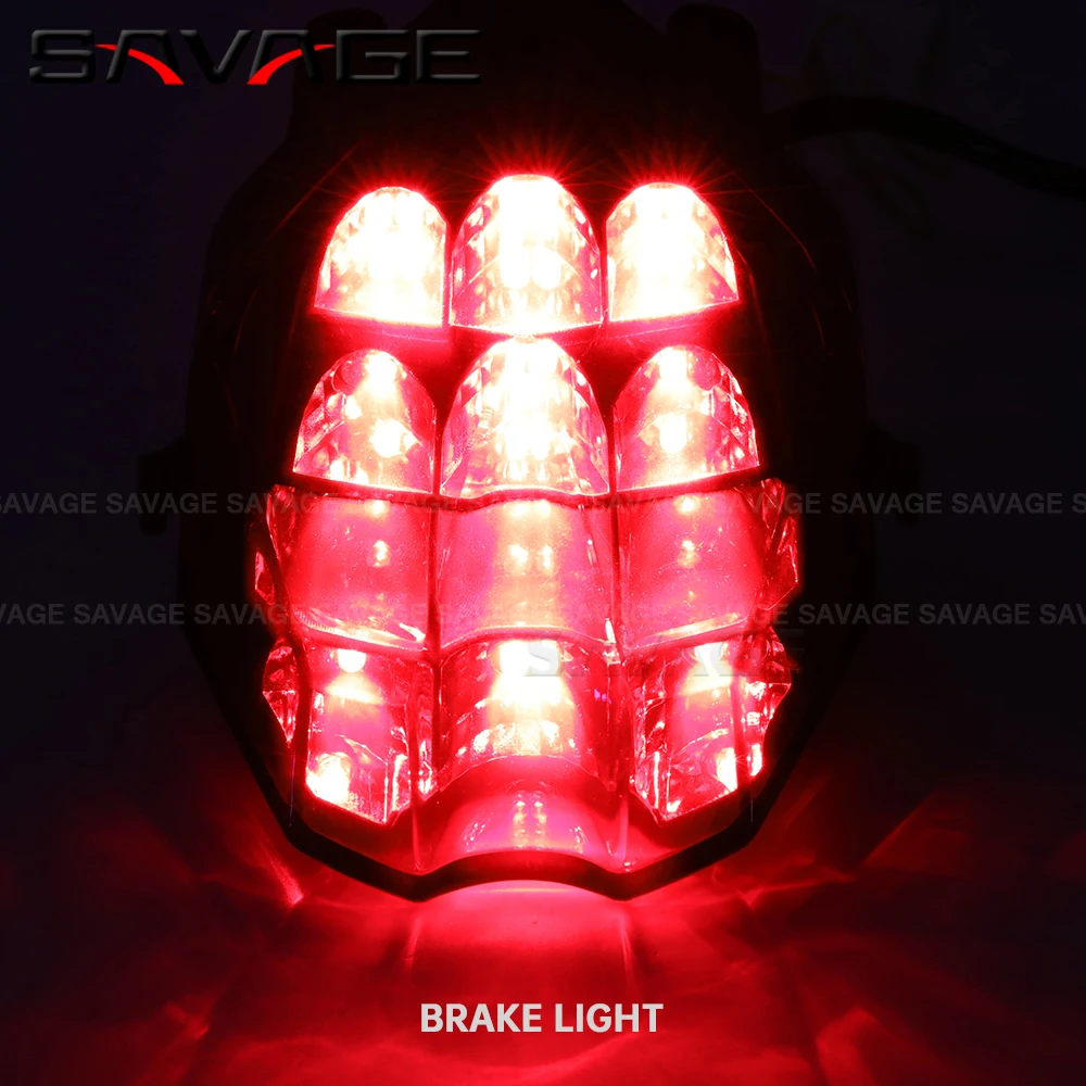 LED Tail Light For Street Triple S/R RS 660 765 2019-2023 Daytona 675 R Motorcycle Taillight Brake Turn Signals Lamp Integrated