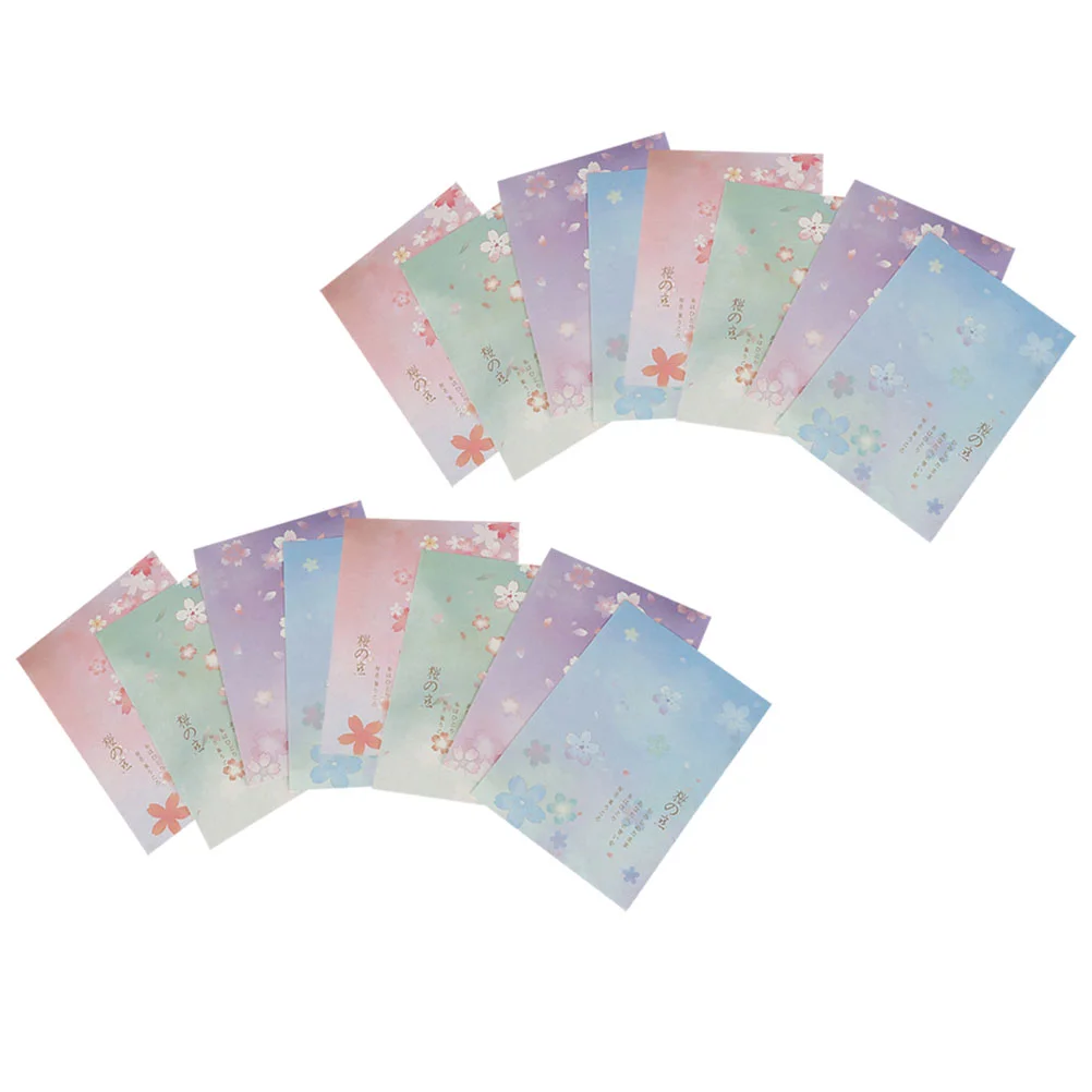 5 Set/40pcs Stationery Letter Writing Paper Japanese Style Note Students Cherry Blossom