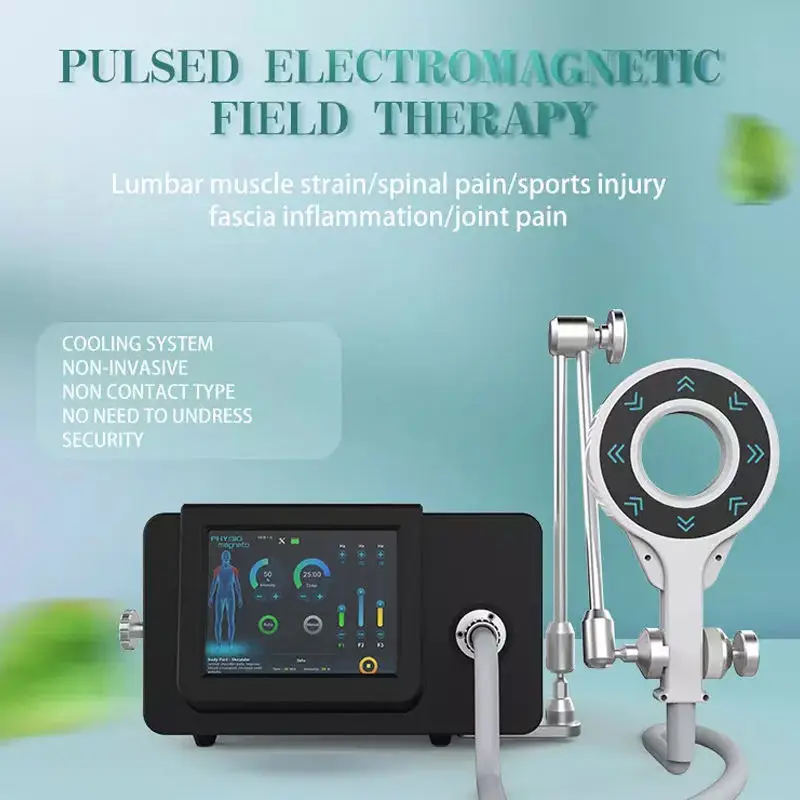 Sportfysiotherapie Medische magnetische pulstherapieapparatuur Elektromagneet voor fysiotherapie met lage rugpijn