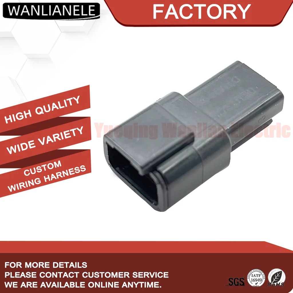 50 Sets DTM04-3P 3 Pin Receptacle Connector IP68 Waterproof Automotive DTM Series Gray Housing Male Pin 7.5A