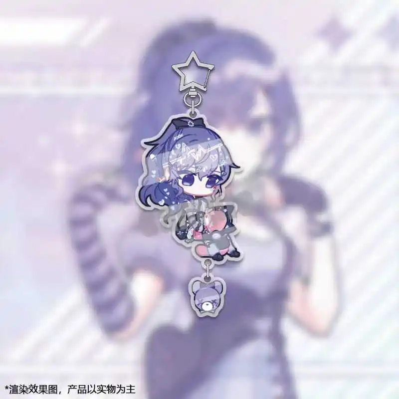 أنيمي سلسلة مفاتيح مصنوعة من الأكريليك على ظهره قلادة Yoisaki Kanade Asahina Mafuyu Akiyama Mizuki Shinonome Ena 25 Nightcord Project Sekai