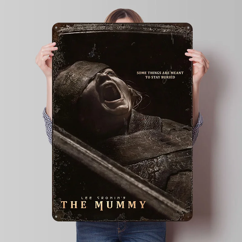 LEE CRONIN'S THE MUMMY MOVIE Metal Poster Custom Wall Art Retro Vintage Tinplate Signs for Home Decor Living Room Coffee Bar