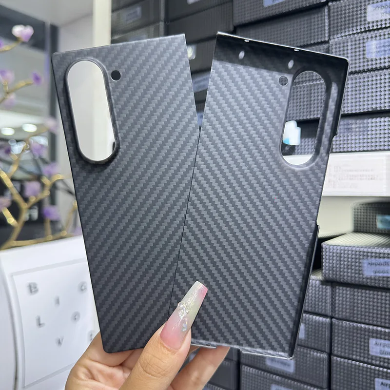 Real Carbon fiber Z Fold6 Case For Samsung Galaxy Z Fold6 case Aramid fiber Slim design Z Fold6 Anti-fall Phone