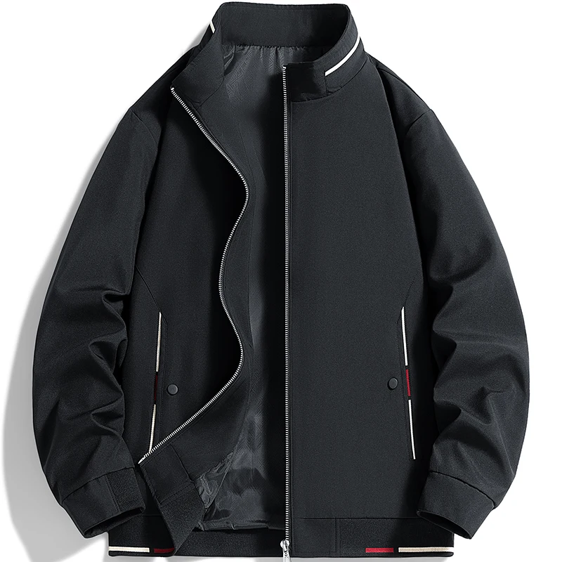 

Mens Jacket Spring Solid Color Jackets Men's Business Casual Thin Coat Slim Bomber Jacket Fashion Autumn Baseball Jackets