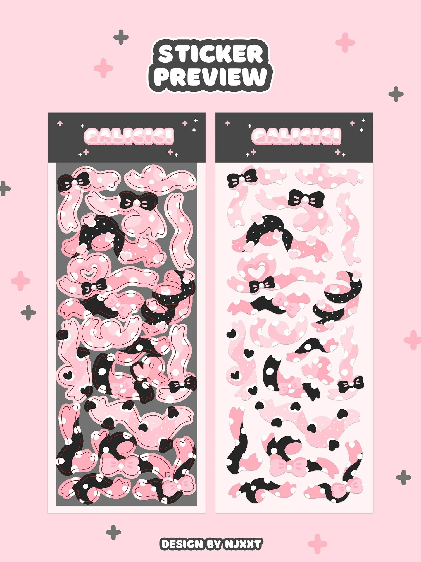 Ribbon creative stickers