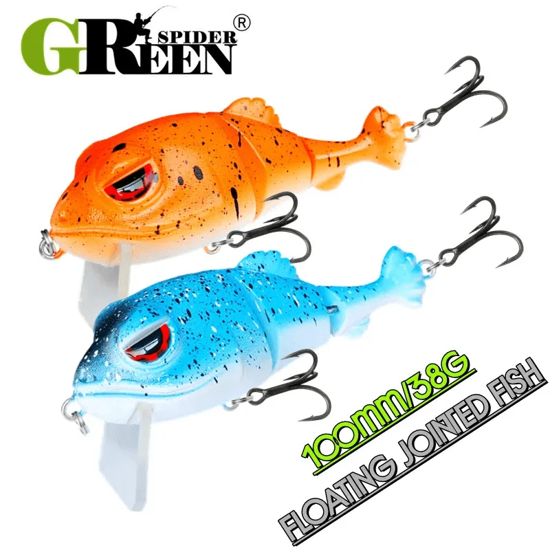 NEUER Swimbait Big Angelköder Künstlicher harter Köder 100 mm 38 g Angelköder mit Gelenk für Predator Wobbler Minnow Pike