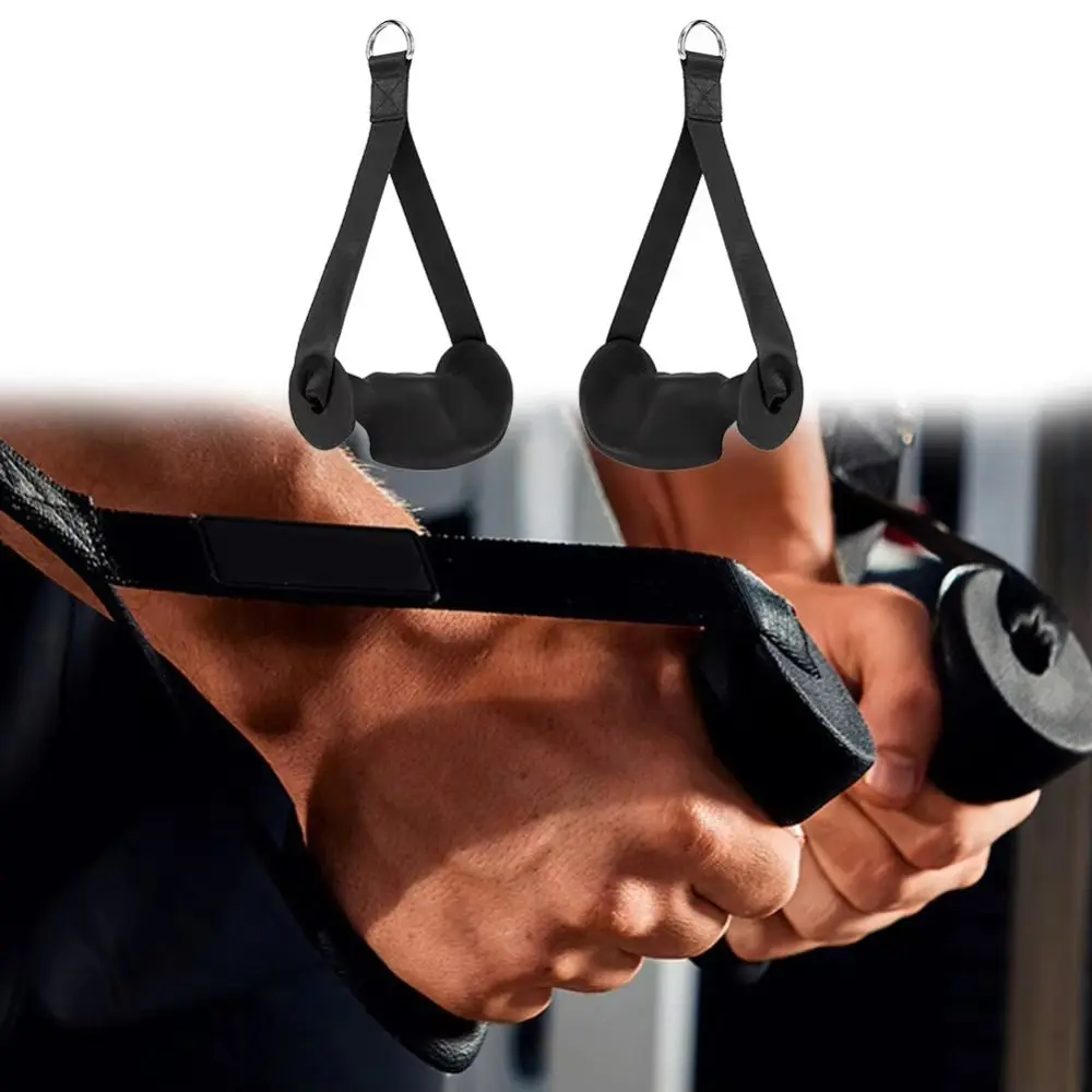 

1 Pair Ergonomic Fitness Pull Rope Fits The Palm Anti-Slippery Gantry Pull Rope Professional Exercise Gym Equipment Pull Rope
