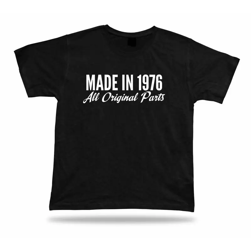 

Футболка с принтом, сделанная в 1976, подарок на день рождения, идея подарка, оригинал