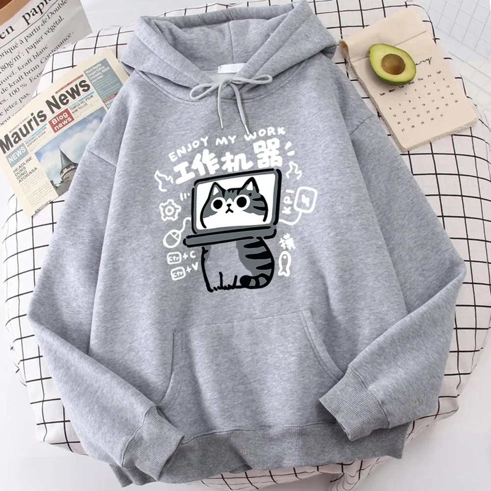 Bluzy z kapturem z motywem kreskówkowego kota, abstrakcyjne dzieło sztuki, luksusowe, wysokiej jakości, ciepłe, polarowe, codzienne, oversize, wysoka jakość, hit sprzedaży, unisex.