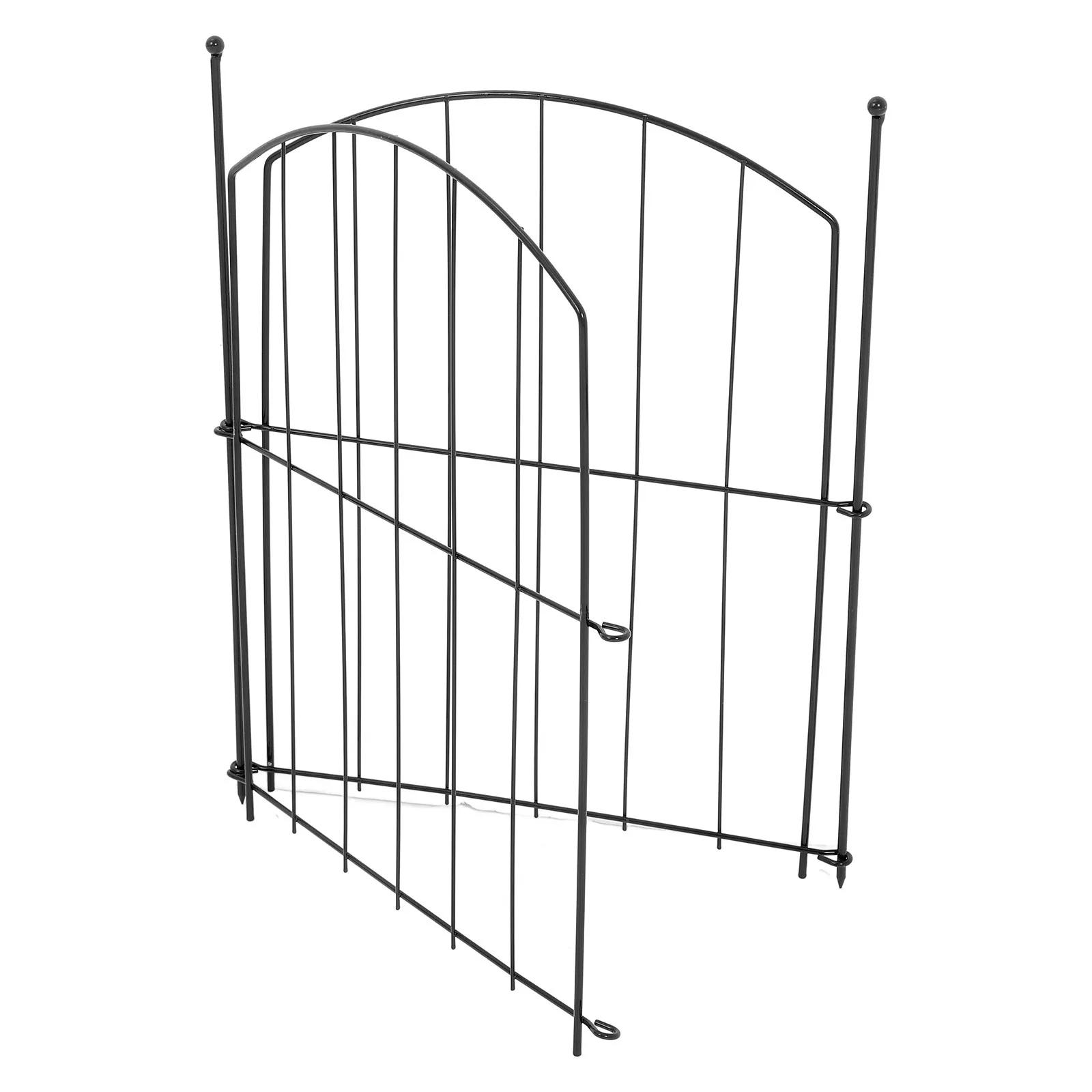 

2Pcs Iron Fencing Garden Plant Protection Fence Exquisite Design Privacy Security Yard Decor Balcony Partition