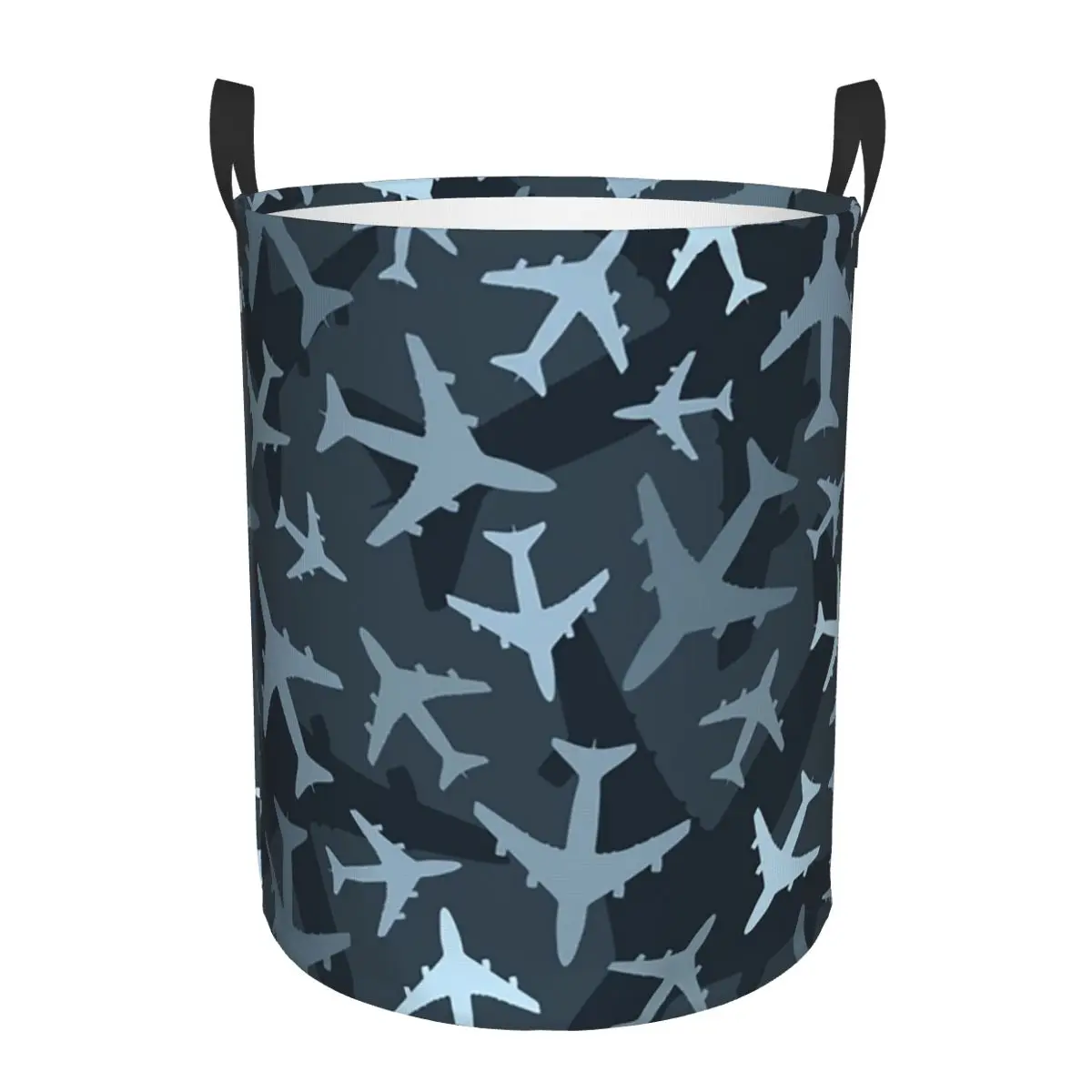 

Random Airplanes Pattern Aviation Fighter Pilot Dirty Laundry Baskets Foldable Large Clothes Storage Basket For Home Children's