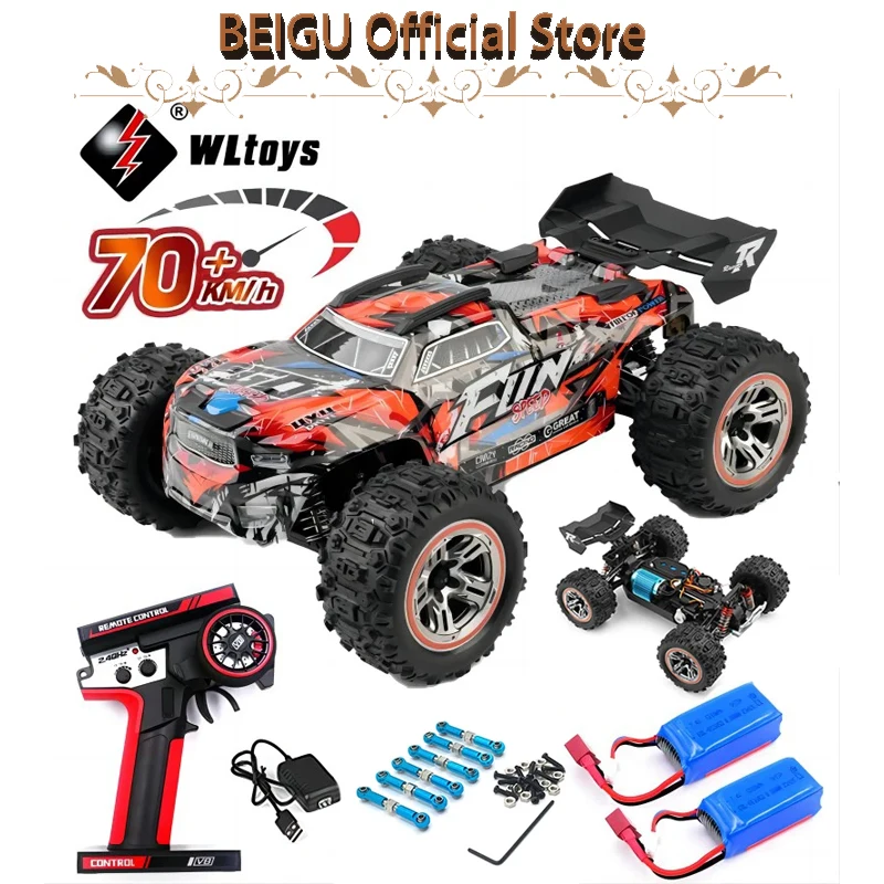 

WLtoys 184008 70KM/H 4WD RC Car Professional Monster Truck High Speed Drift Racing Remote Control Cars Children's Toys for Boys