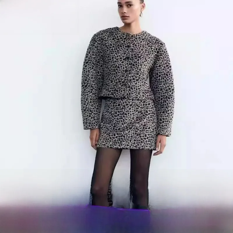 Otoño Invierno nueva llegada TRF falda de mujer chaqueta e de manga larga prendas de vestir exteriores 255524 mez...