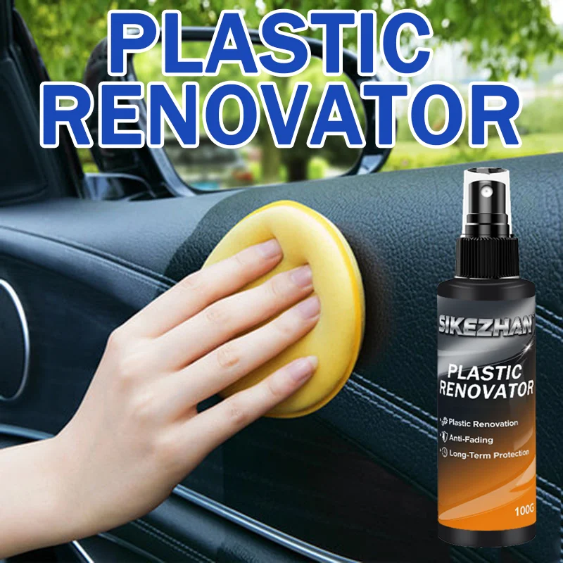 Auto-Kunststoff-Restaurator, zurück zu schwarz, glänzender Kunststoff-Renovierer, langlebige Beschichtung, Leder, Wiederherstellung von Autopolitur-Reinigungsprodukten