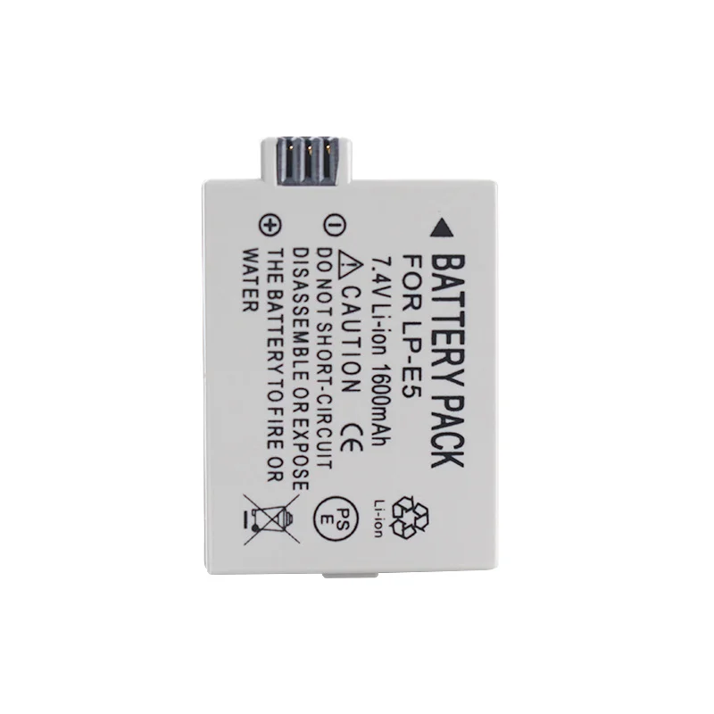 LP-E5 Replacement Battery for Canon EOS 1000D 500D 2000D KISS X2 X3 Long-Lasting Rechargeable Li-ion Battery with Stable Output