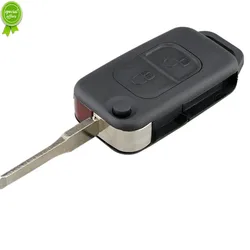 2024 Nowe etui na kluczyk samochodowy Flip Folding Shell Remote Fob 2Button ForMercedes Benz SLK E113 A C E S W168 W202 W203