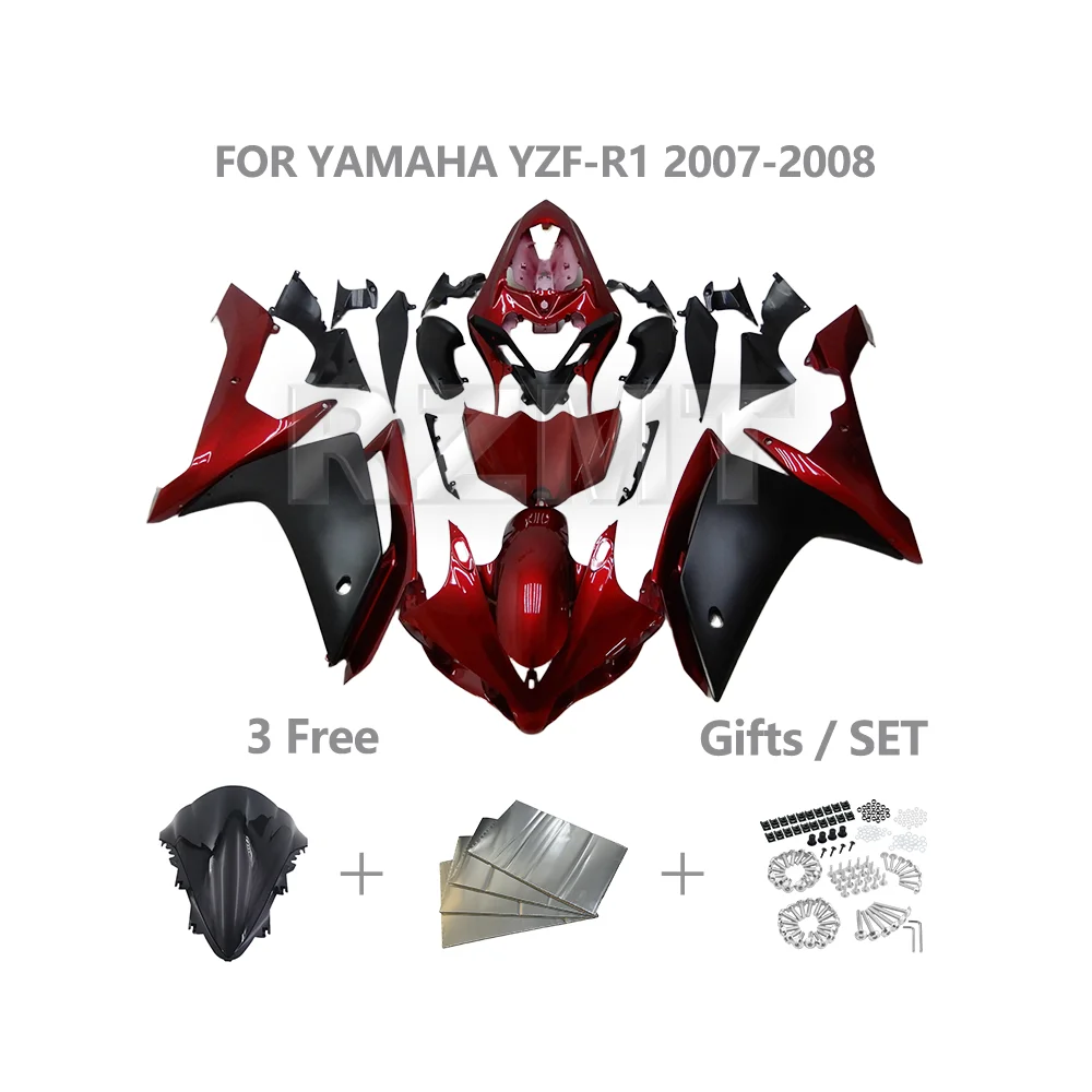 

Обтекатель мотоцикла из АБС-пластика, детали корпуса для YAMAHA YZF R1 2007-2008 YZF-R1, комплект обтекателя по индивидуальному заказу, аксессуары Y1007-103a