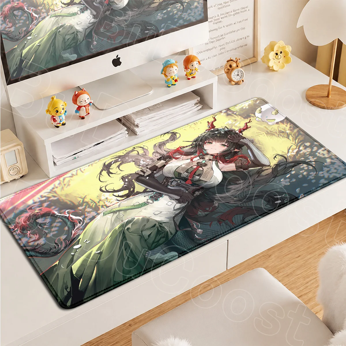 

Laptop Game Large Protective Mats Locking Edge Arknights Endfield Zhuang Fangyi Mouse Pad Washable Rubber Office Computer Carpet