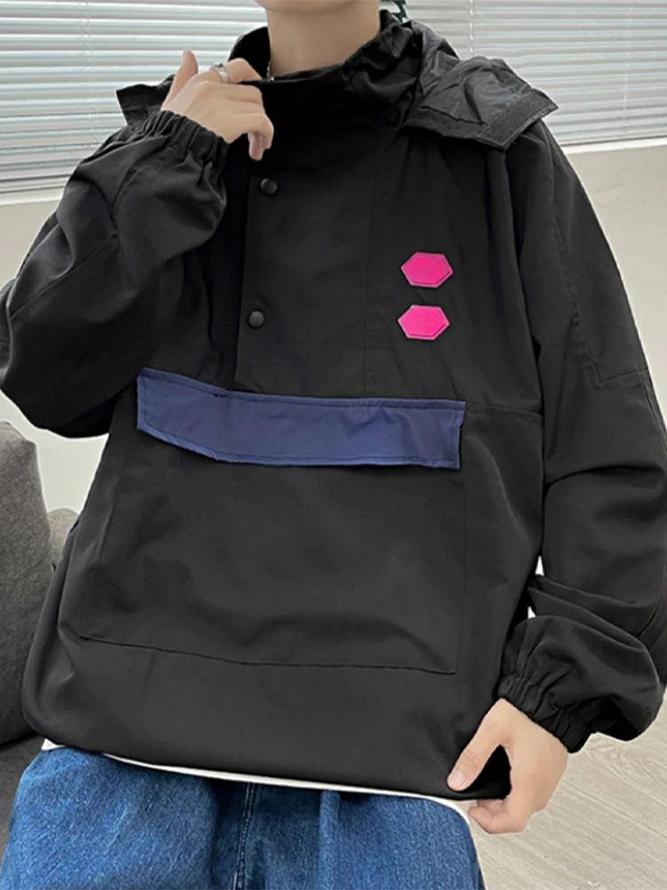 

Мужская толстовка на молнии American Sle, ветрозащитная, молодежная, приталенная, для весны и осени