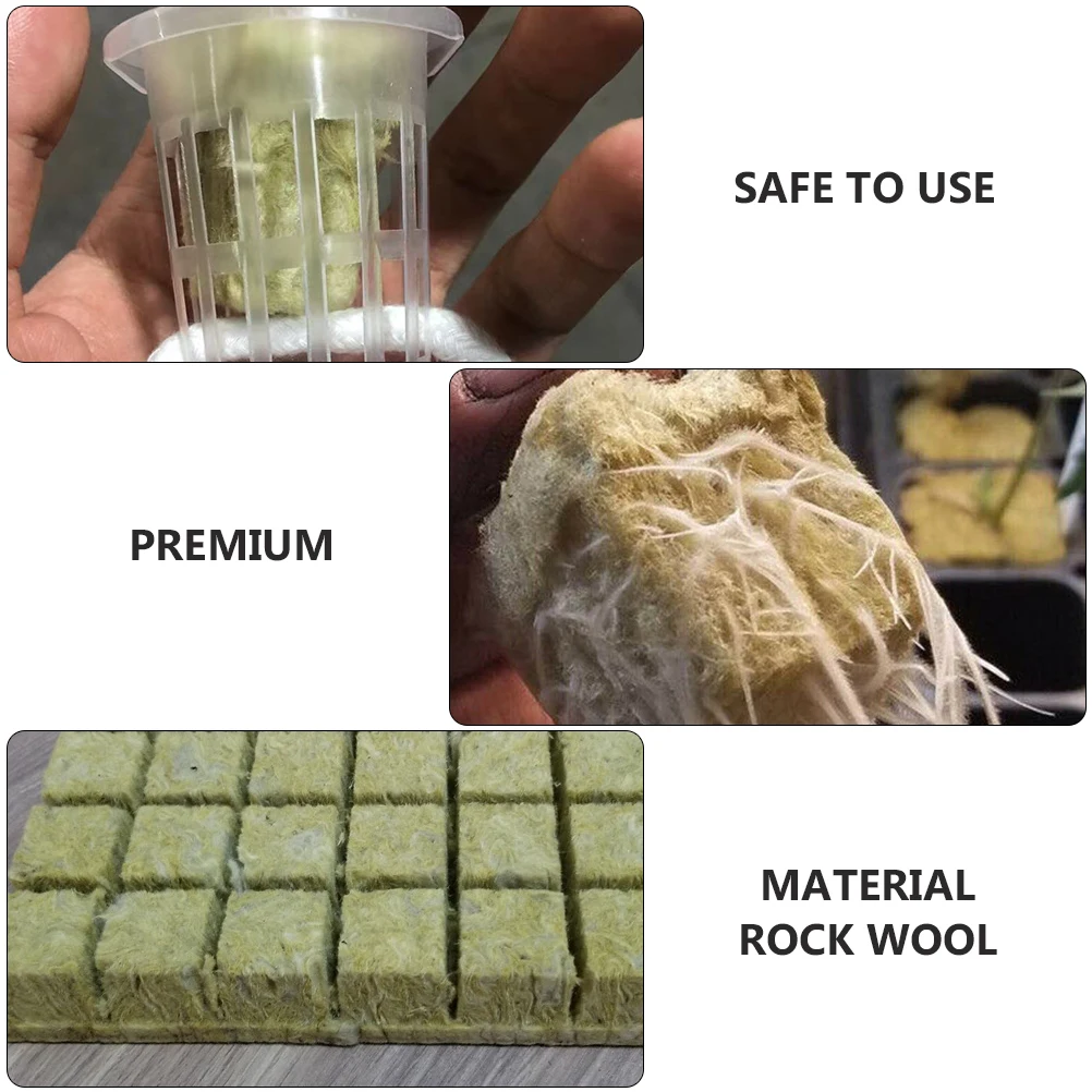 

Hydroponic Nutrition Kit Net Cups Plant Grow Wool Hydroponics Cube Starter Plugs Fish Tank Transplanting Soilless Culture