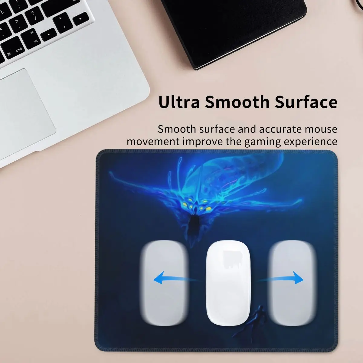 Subnautica- 고스트 레비아탄 포스터 마우스 패드 컴퓨터 키보드 마우스 매트 게임용 노트북 데스크 매트 사무용품 테이블 매트