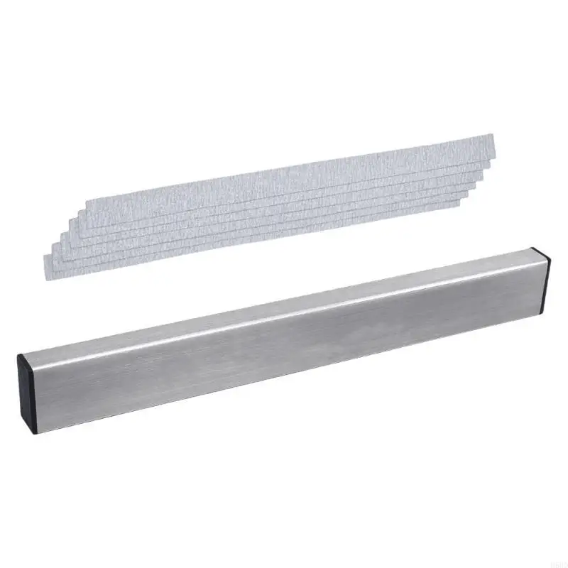 Guitar Neck Leveling Bar With Sandpaper Luthier Tools Aluminum Fret Leveler Sanding Block Musical Instruments Accessory 