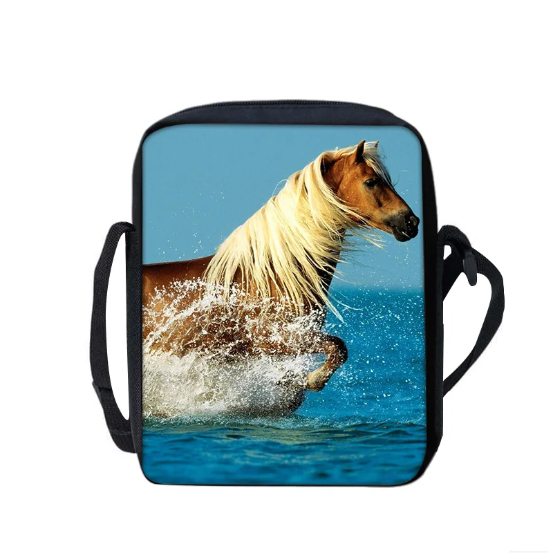 Horse School Bags Phone Bag Shopping Bag Printed Learn, Travel Shoulder Messenger Bag Handbag Best Gift Practical