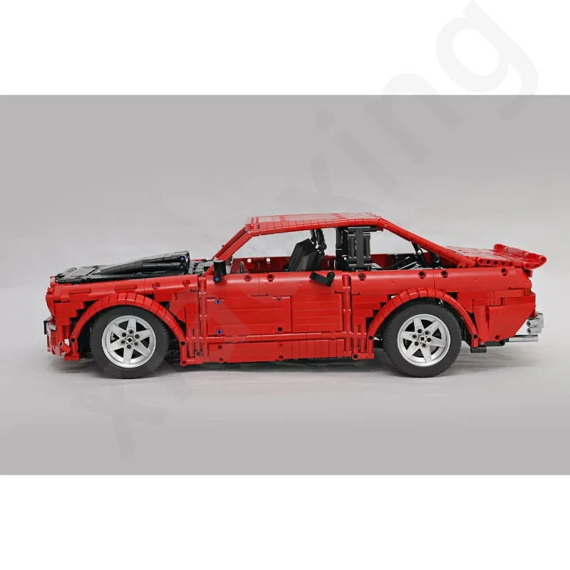 42143 Compatible MOC-52957 Red Supercar Kit Scale 1:8 Electric RC Car Building Block Model Toy Adult Kids Birthday Gift