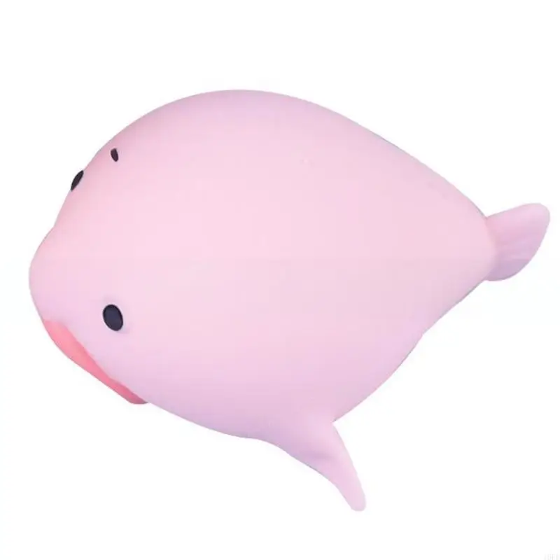 16FE Squeeze Toy Decompression Soft Vent Toy Stretchy Novelty Fish Toy for Autisms Stress Relief Toy Student Decompress Toy