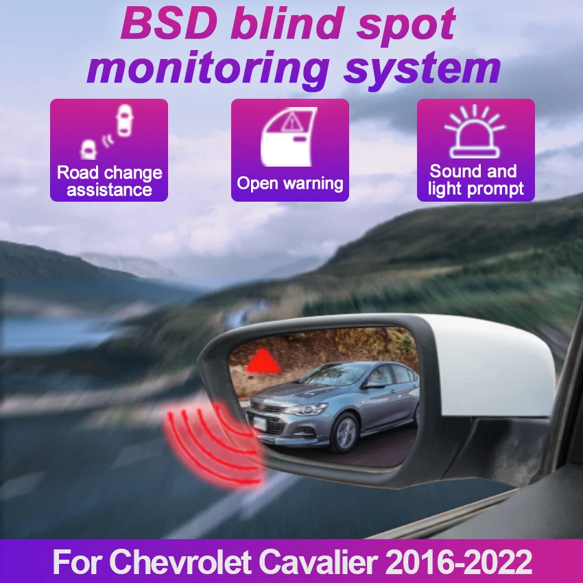 Car BSD BSM BSA Blind Area Spot Warning Drive Mirror Rear Radar Microwave Detection System For Chevrolet Cavalier 2016-2022