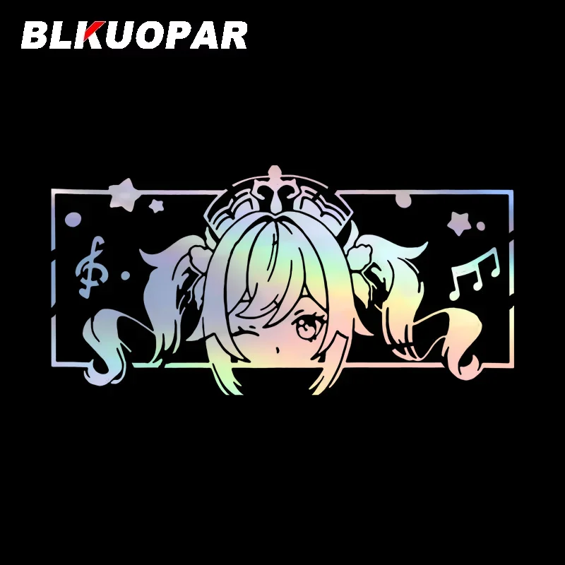 

BLKUOPAR Genshin Impact Barbara Car Stickers Conditioner Waterproof Laser Decal Car Accessories Personality Creative Graphics