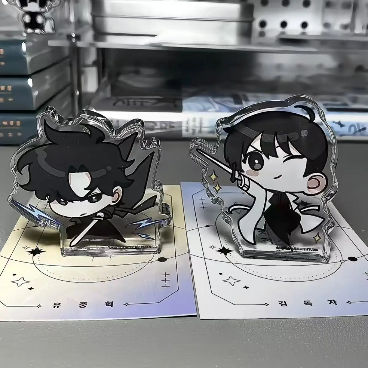 

MINI 4.5cm Omniscient Reader's Viewpoint Peripherals Kim Dokja Acrylic Brick Cute Yoo Joonghyuk Accessory Cosplay Toy Gift Boys