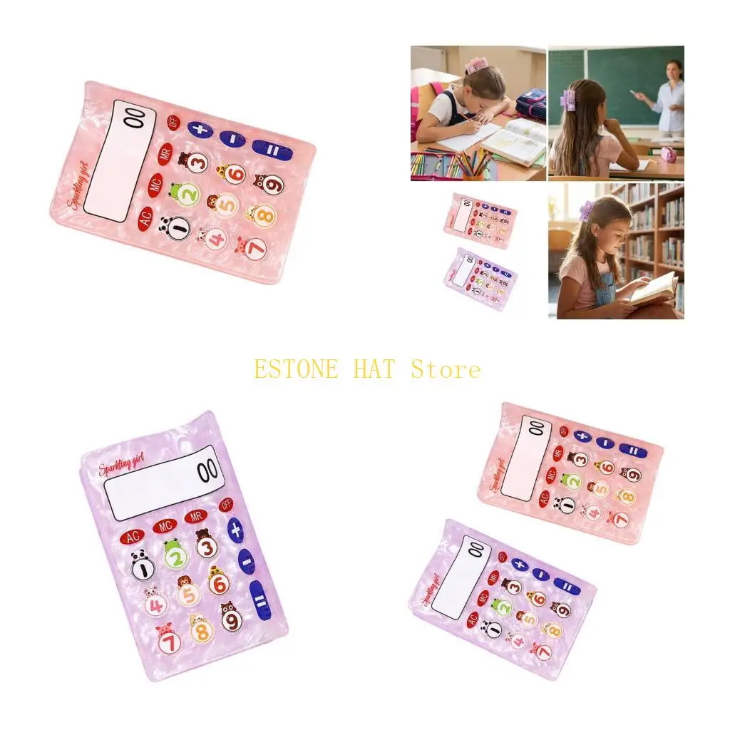 

49MF Simulation Calculator Accent Hair Claw Clip For Long Hairs Acrylic Hair Grip