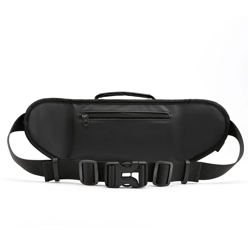 Men Nylon Waist Bags Fanny Single Chest Pack Multi-Functional Anti-theft Reflective Strip Shoulder Male Hip Bum Belt Bag